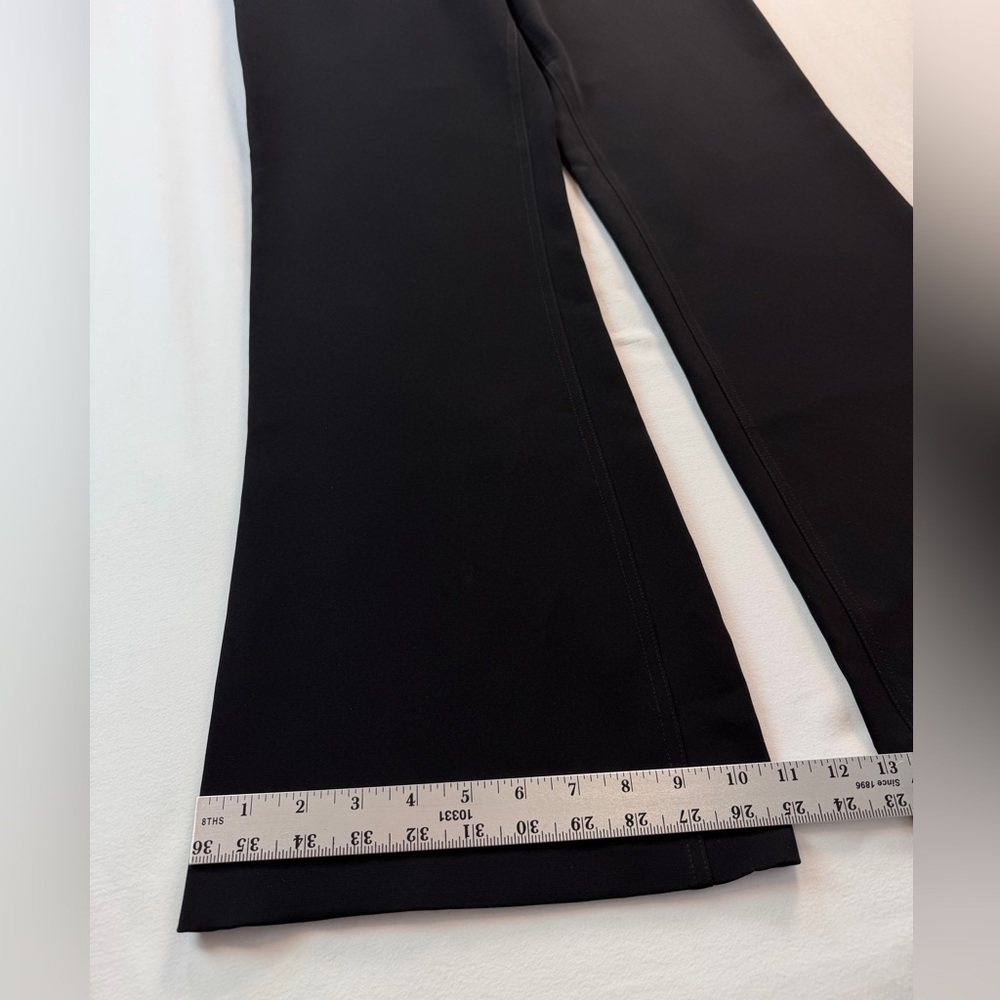 Cinq à Sept Flat Front Black Flared Dress Pants Size 10 - Picture 3 of 10